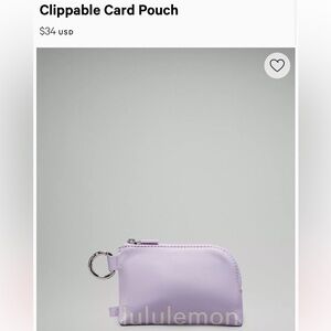 Lululemon card pouch